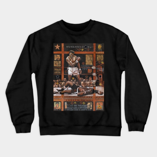 Muhammed Ali Crewneck Sweatshirt by Raybomusic01